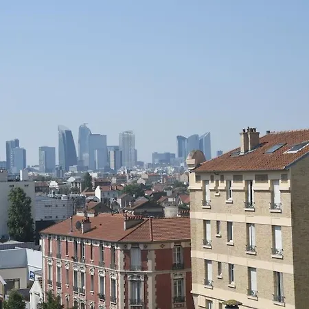 Apartamento Elegant Penthouse Paris Panorama Bois-Colombes Exterior foto