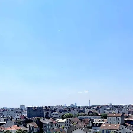 Apartamento Elegant Penthouse Paris Panorama Bois-Colombes Exterior foto
